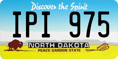 ND license plate IPI975