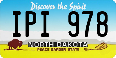 ND license plate IPI978