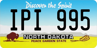 ND license plate IPI995