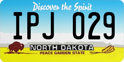 ND license plate IPJ029