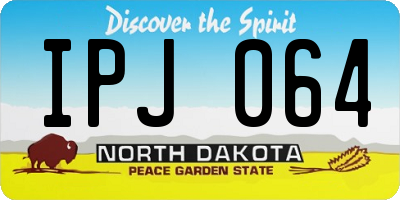 ND license plate IPJ064