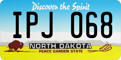 ND license plate IPJ068