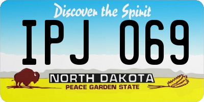 ND license plate IPJ069