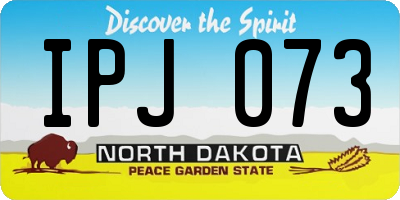 ND license plate IPJ073