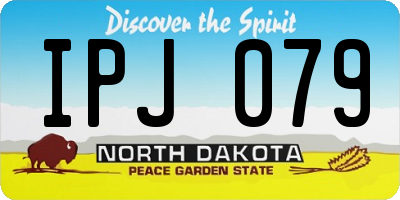 ND license plate IPJ079