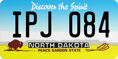 ND license plate IPJ084