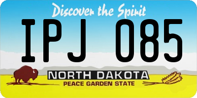 ND license plate IPJ085