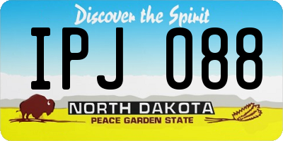 ND license plate IPJ088