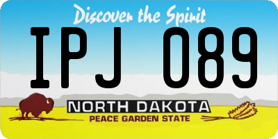 ND license plate IPJ089