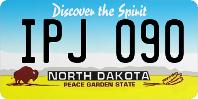 ND license plate IPJ090