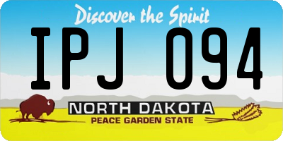 ND license plate IPJ094