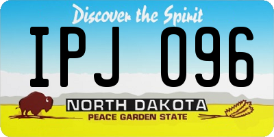 ND license plate IPJ096