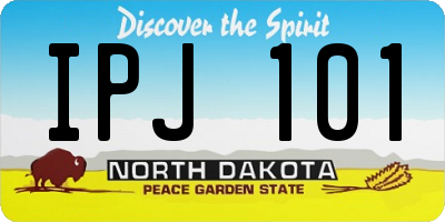 ND license plate IPJ101