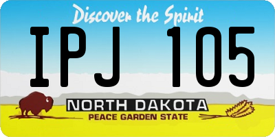 ND license plate IPJ105