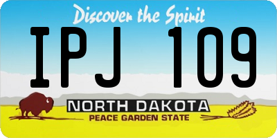 ND license plate IPJ109