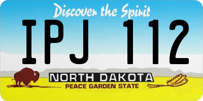 ND license plate IPJ112