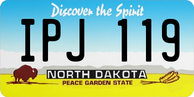 ND license plate IPJ119