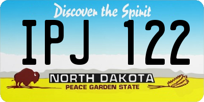 ND license plate IPJ122