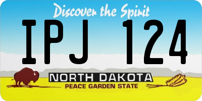 ND license plate IPJ124