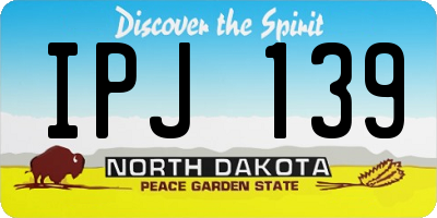 ND license plate IPJ139