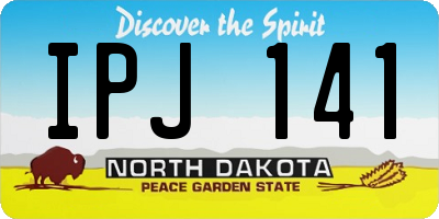 ND license plate IPJ141