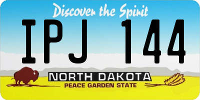 ND license plate IPJ144