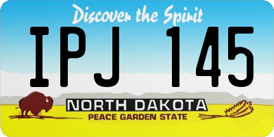 ND license plate IPJ145