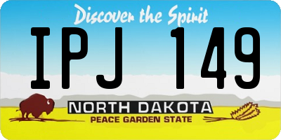 ND license plate IPJ149