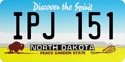 ND license plate IPJ151