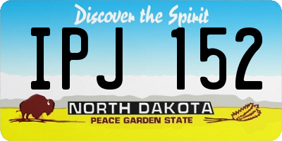 ND license plate IPJ152