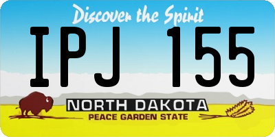 ND license plate IPJ155