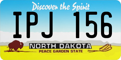 ND license plate IPJ156
