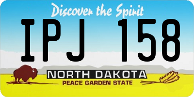 ND license plate IPJ158