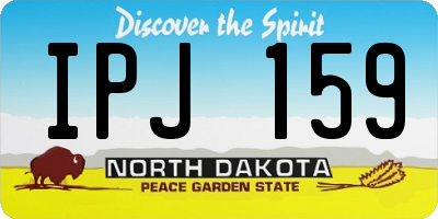 ND license plate IPJ159