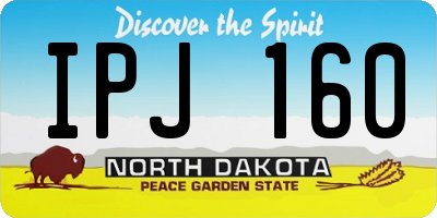 ND license plate IPJ160