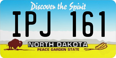 ND license plate IPJ161