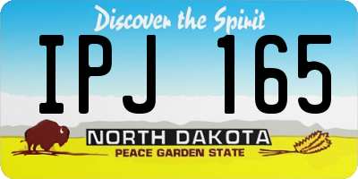 ND license plate IPJ165
