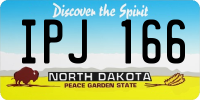ND license plate IPJ166