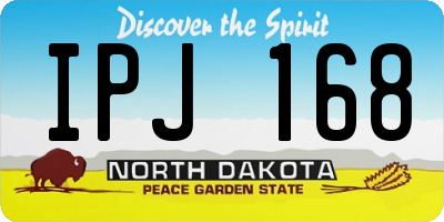ND license plate IPJ168