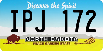 ND license plate IPJ172