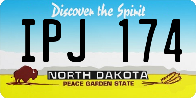 ND license plate IPJ174