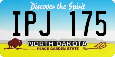 ND license plate IPJ175