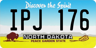 ND license plate IPJ176