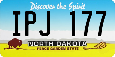 ND license plate IPJ177