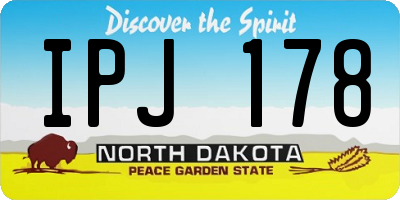 ND license plate IPJ178