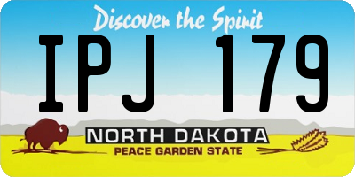 ND license plate IPJ179