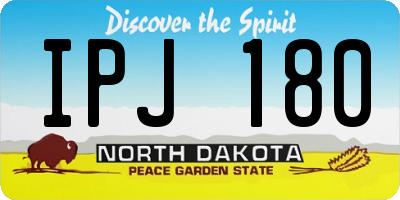 ND license plate IPJ180