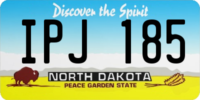 ND license plate IPJ185