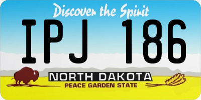 ND license plate IPJ186