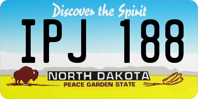 ND license plate IPJ188